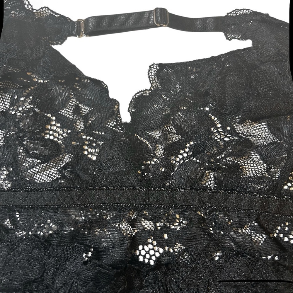 Black Lace Bodysuit Teddie Lingerie. New. Sizes Med, Large, XL - Picture 7 of 8